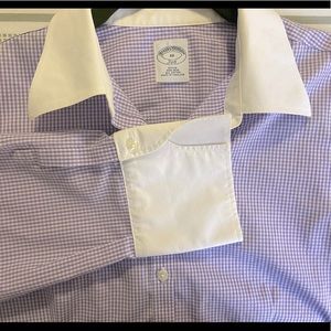 Purple Gingham Brooks Brothers Button-down